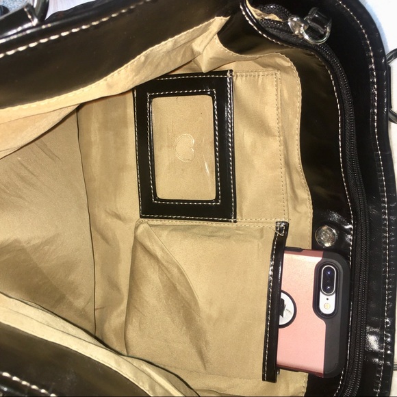 Signature logo shoulder satchel tote - Picture 6 of 8